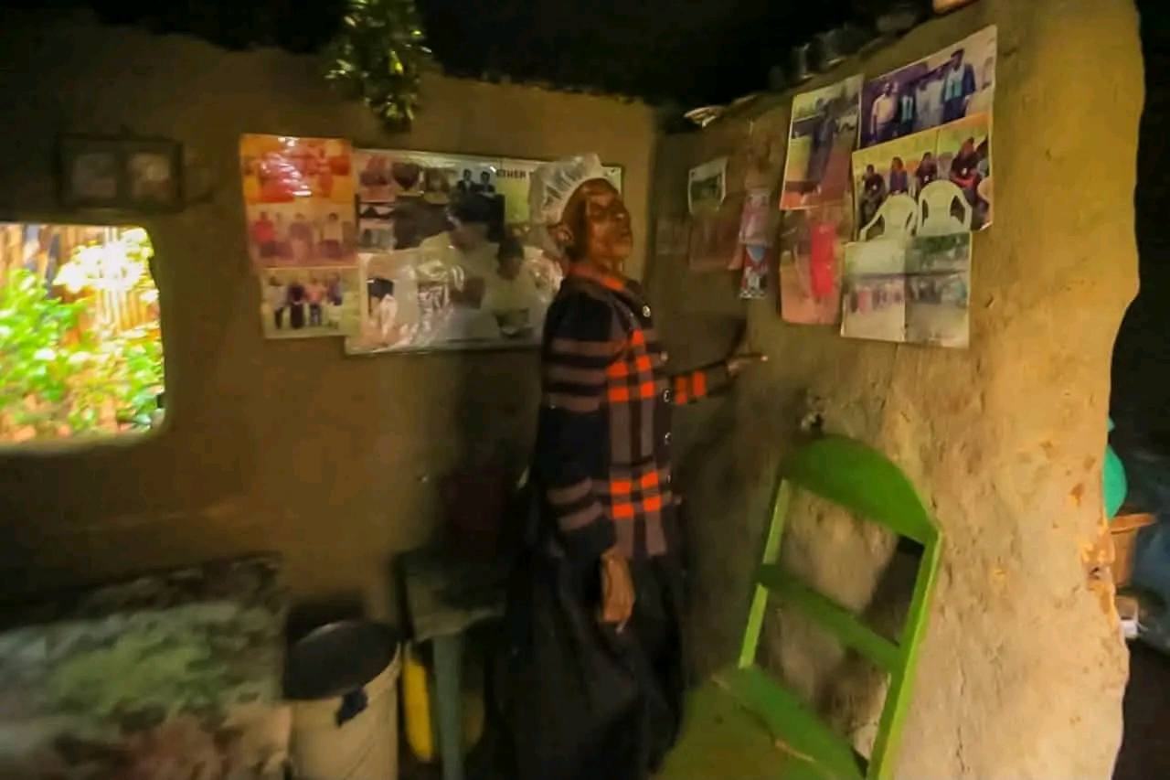 Inside Jane Araka previous house before shelter intervention